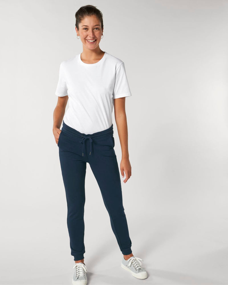 Navy Luxe Organic Cotton Track Pants