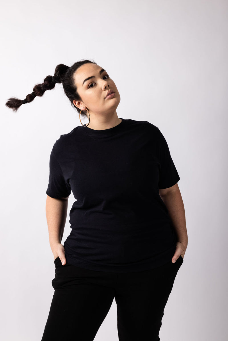 Navy Blue Organic Oversize T-shirt