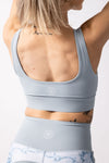 Slate Blue Padded Sports Bra