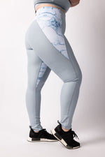 Slate Blue Printed Leggings