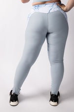 Slate Blue Printed Leggings