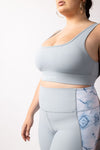 Slate Blue Padded Sports Bra