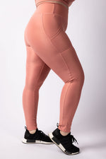 Pink High waist Full Length Leggings