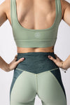 Fern Green Padded Sports Bra
