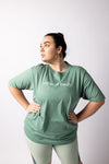 Sage Green Organic Oversize T-shirt