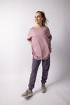Rose Purple Organic Oversize T-shirt