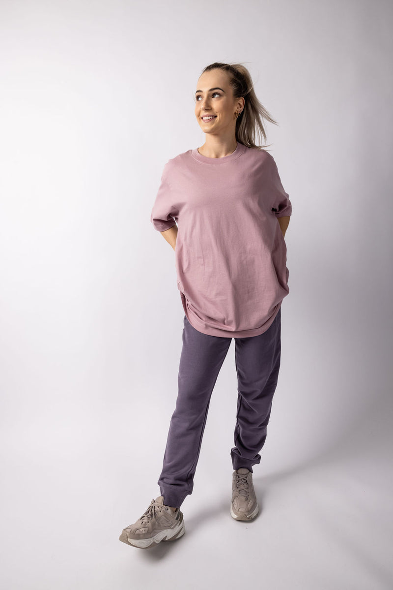 Rose Purple Organic Oversize T-shirt