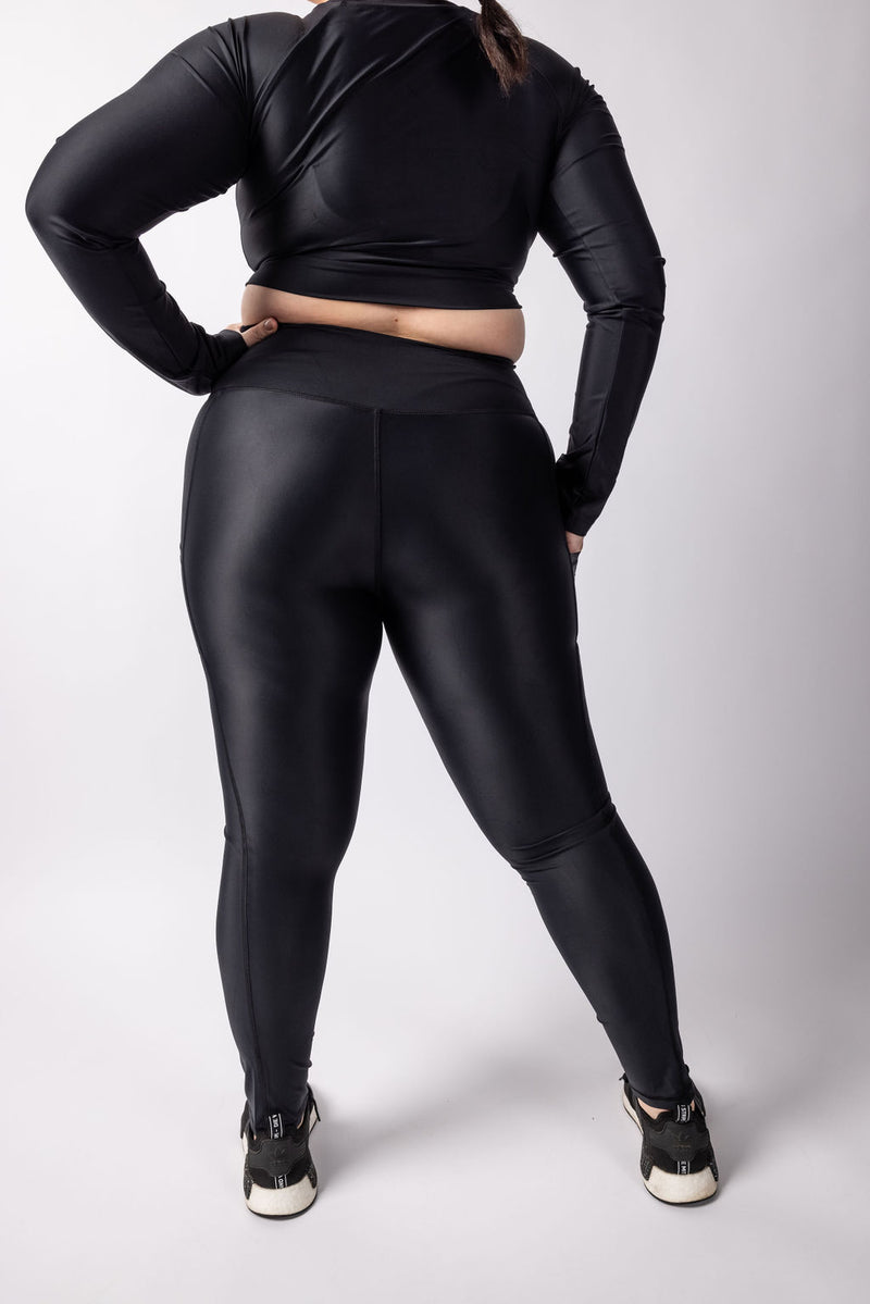 Black High waist Full Length Leggings