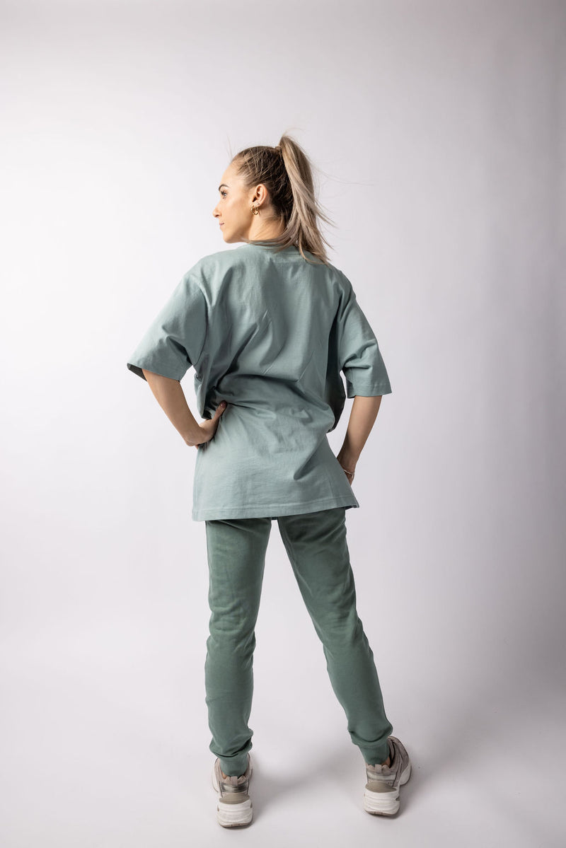 Slate Blue Organic Oversize T-shirt