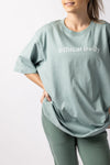 Slate Blue Organic Oversize T-shirt