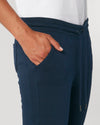 organic cotton navy track pants